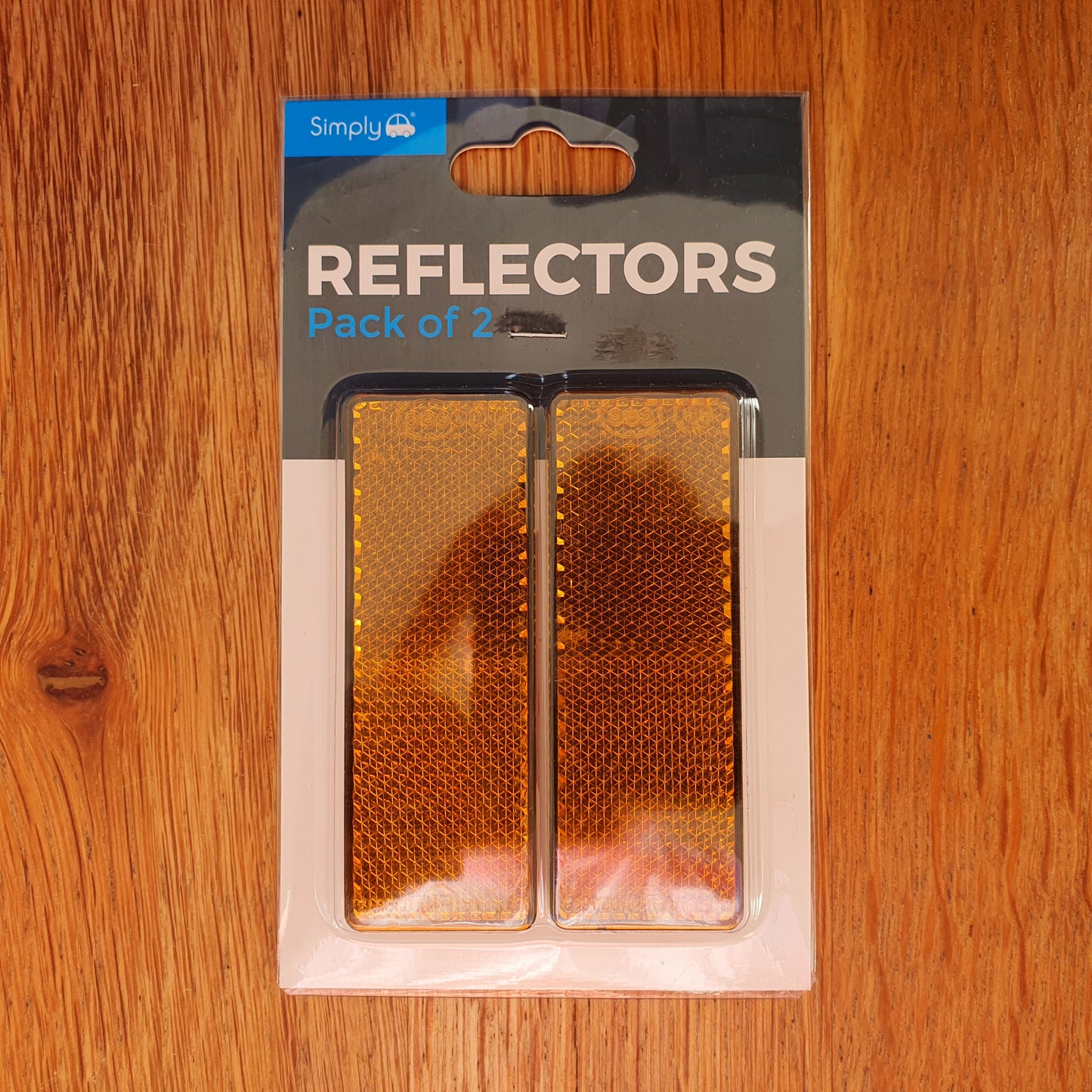 A Pair of Amber Self-Adhesive Reflectors