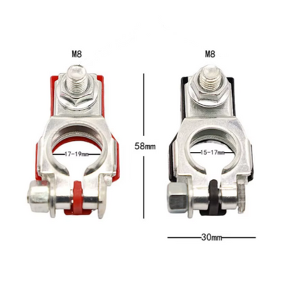Battery Clamp Terminals with Spring Washers