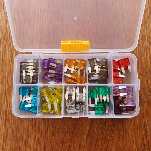 Pack of Mini Blade Fuses with Extractor Tool